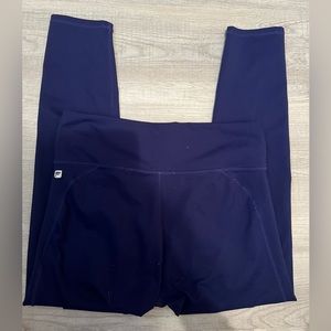 Dark purple fabletics cropped leggings size medium